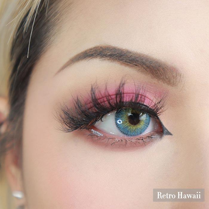 Lenti Colorate Effetto Naturale Retro Hawaii – Close-up