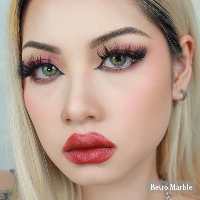 Lenti Colorate Effetto Naturale Retro Marble – Viso