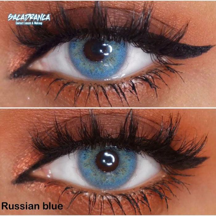 Lenti Colorate Russian Blue – Dettaglio occhi