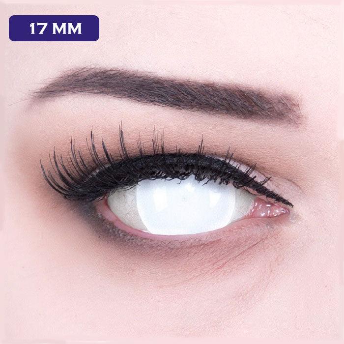 Lenti Cosplay Mini Sclera Blind White 17 mm – Foto copertina