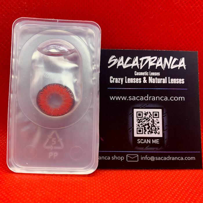 Lenti Cosplay Standard Candy Red 14.50 mm – Foto blisterlenti cosplay crazy lens sacadranca candy red - texture