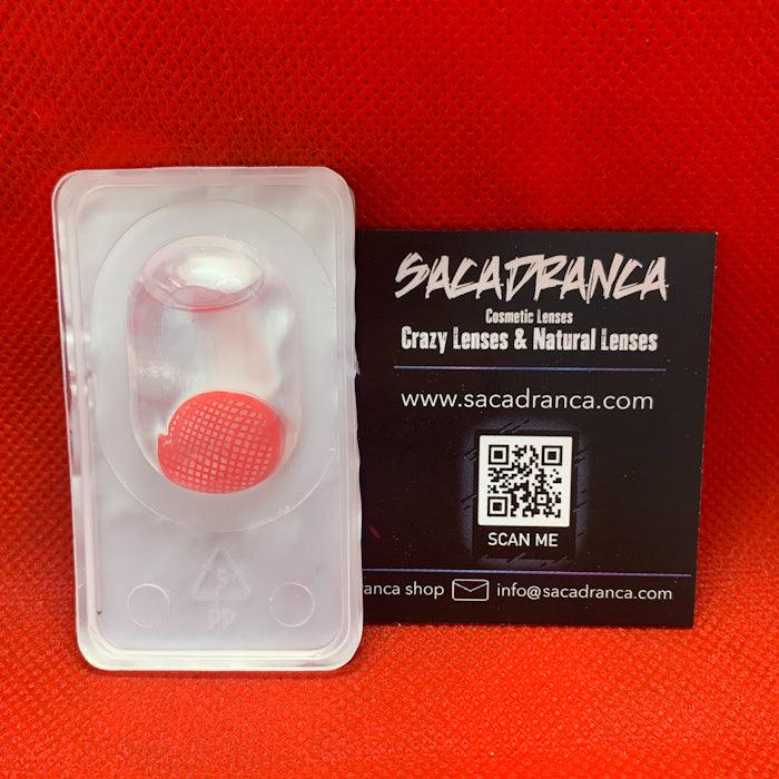 lenti cosplay crazy lens sacadranca ccl124 red mesh - texture