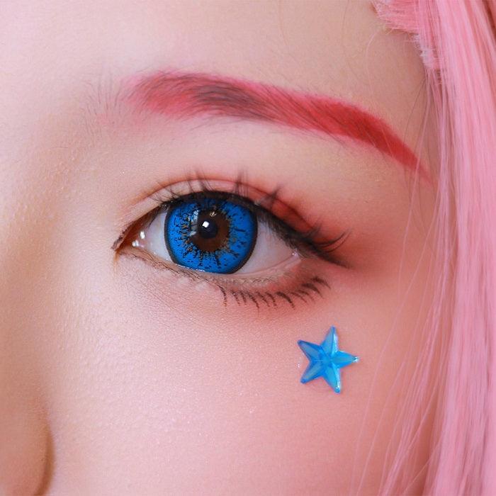 lenti cosplay crazy lens sacadranca bright blue - occhio