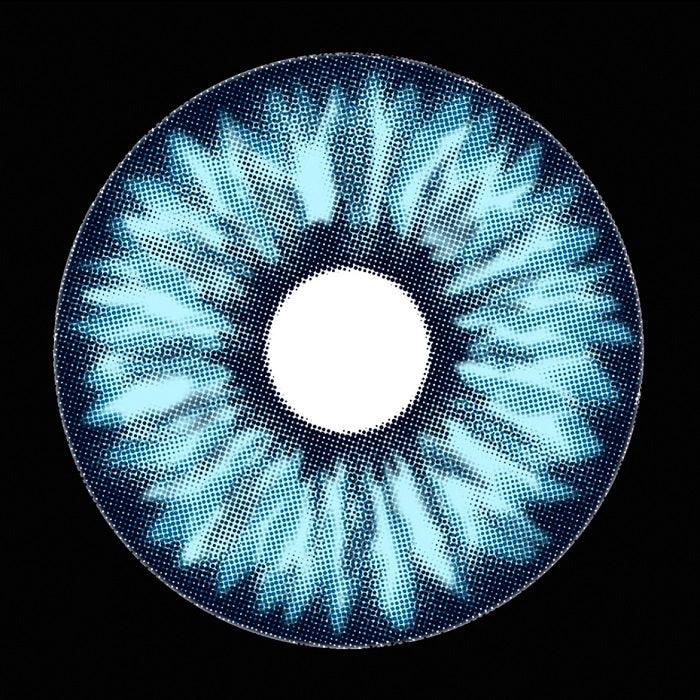 Lenti Cosplay Sclera Elf Blue 22 mm – Texture