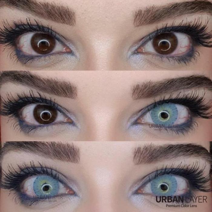 Lenti Colorate Effetto Naturale Gogh Light Blue – Foto Collage