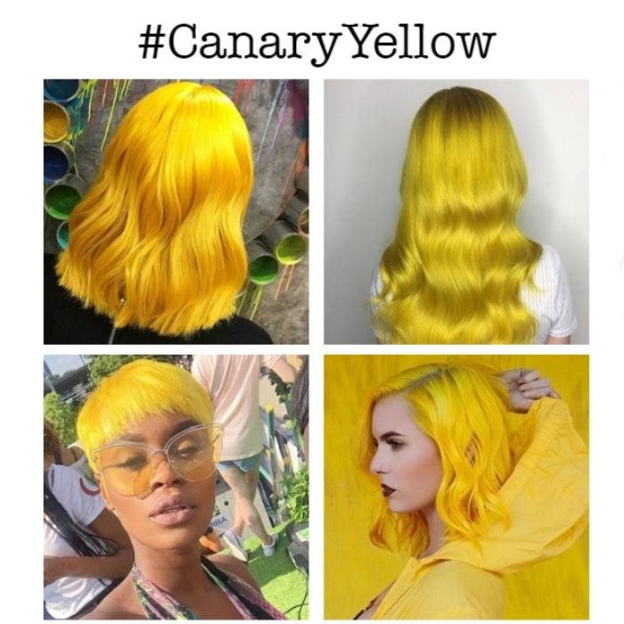 Crazy Colors Semi-permanent Hair Dyes Canary Yellow – Illustration