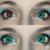 lenti cosplay crazy lens sacadranca sleek green - collage