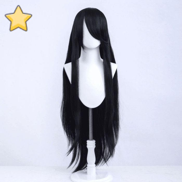 parrucca cosplay liscia 100cm