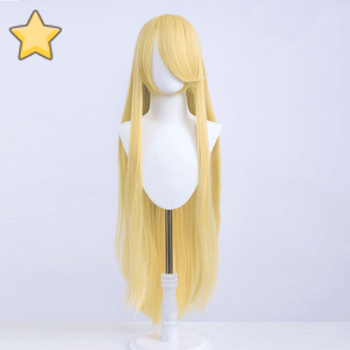 parrucca cosplay liscia 100cm