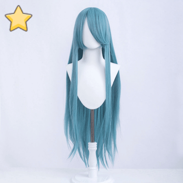 parrucca cosplay liscia 100cm