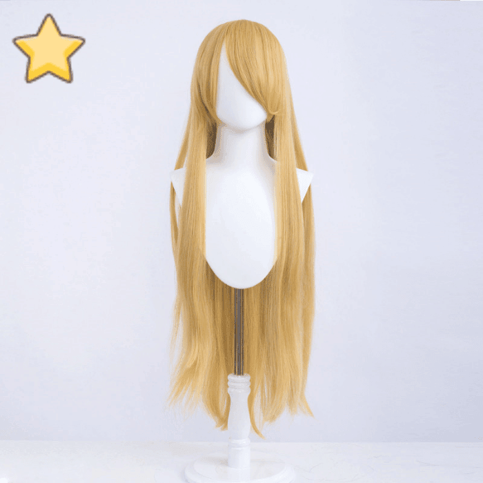 parrucca cosplay liscia 100cm