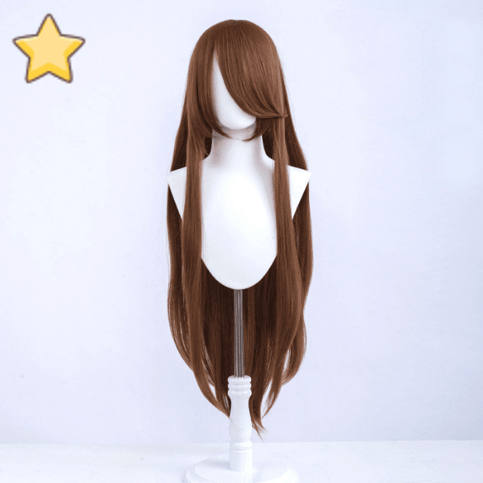 parrucca cosplay liscia 100cm