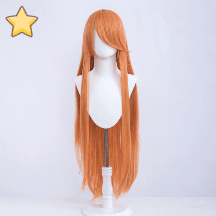 parrucca cosplay liscia 100cm