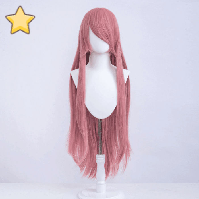 parrucca cosplay liscia 100cm