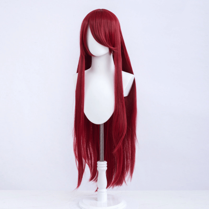 parrucca cosplay liscia 100cm