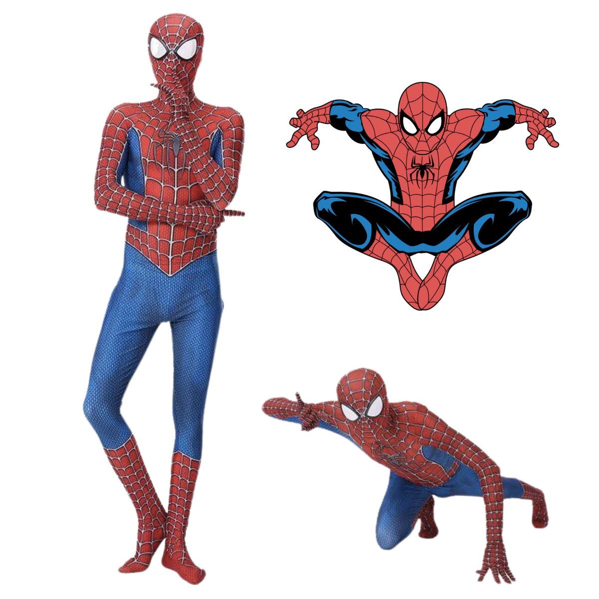costume cosplay sacadranca spider-man bodysuit