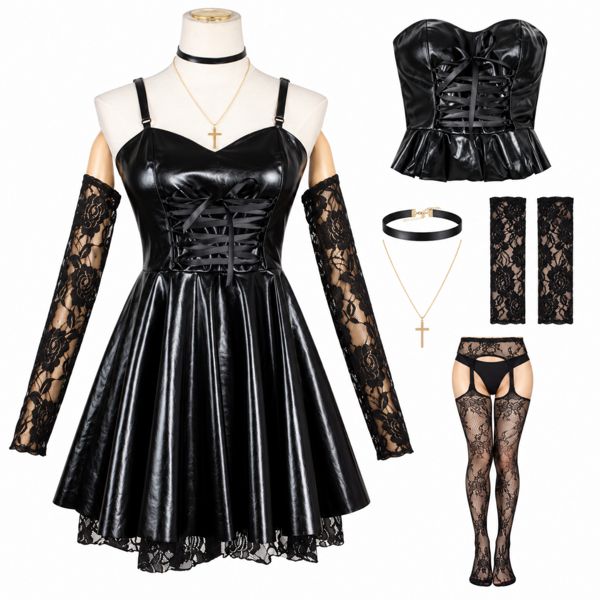 costume cosplay sacadranca death note misa amane