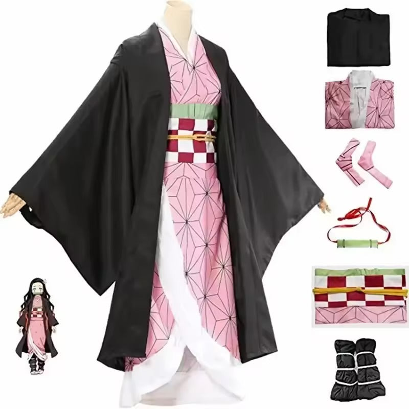 Costume Cosplay Saadranca Demon Slayer Nezuko Kamado Alternative - Copertina
