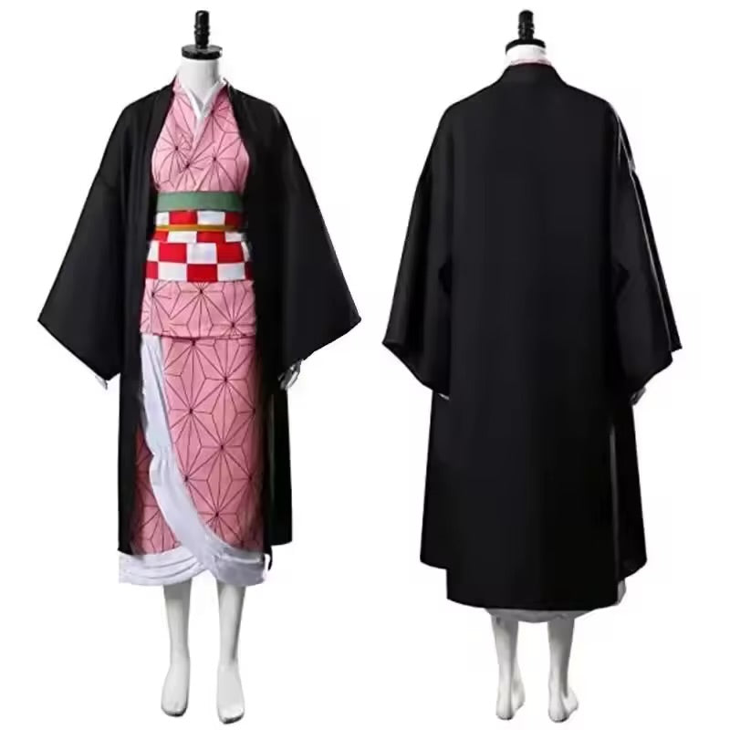 Costume Cosplay Saadranca Demon Slayer Nezuko Kamado Alternative - Fronte/Retro