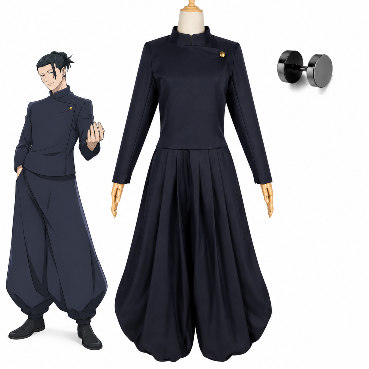costume cosplay sacadranca jujutsu kaisen suguru geto