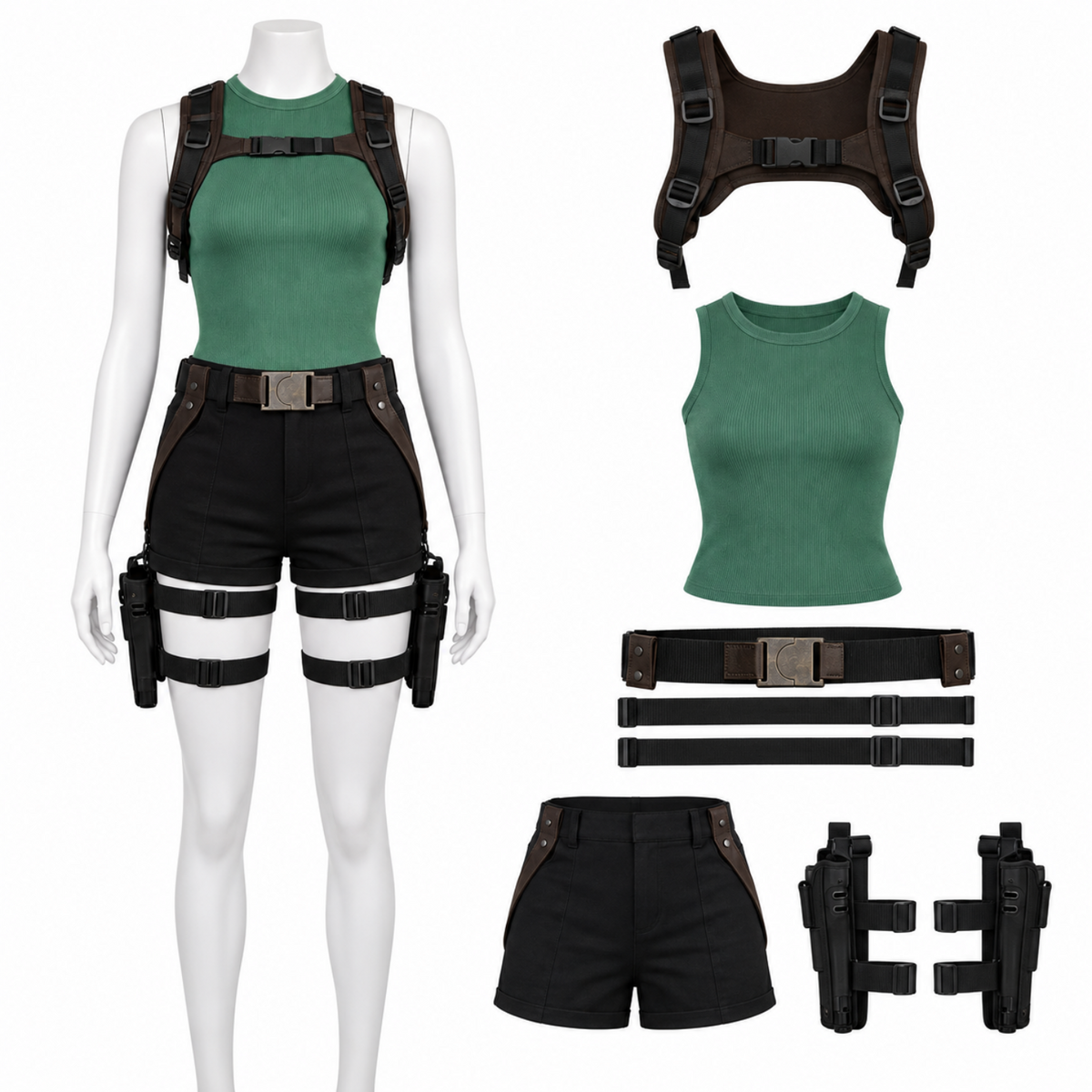 costume cosplay sacadranca tomb raider lara croft