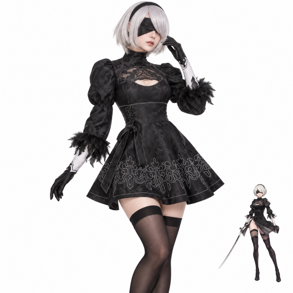 costume cosplay sacadranca NieR:Automata 2B