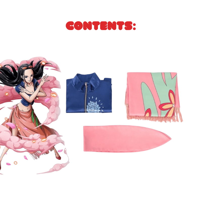 Costume Cosplay Sacadranca One Piece Nico Robin - Contenuto