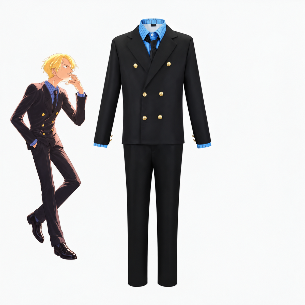 costume cosplay sanji one piece sacadranca