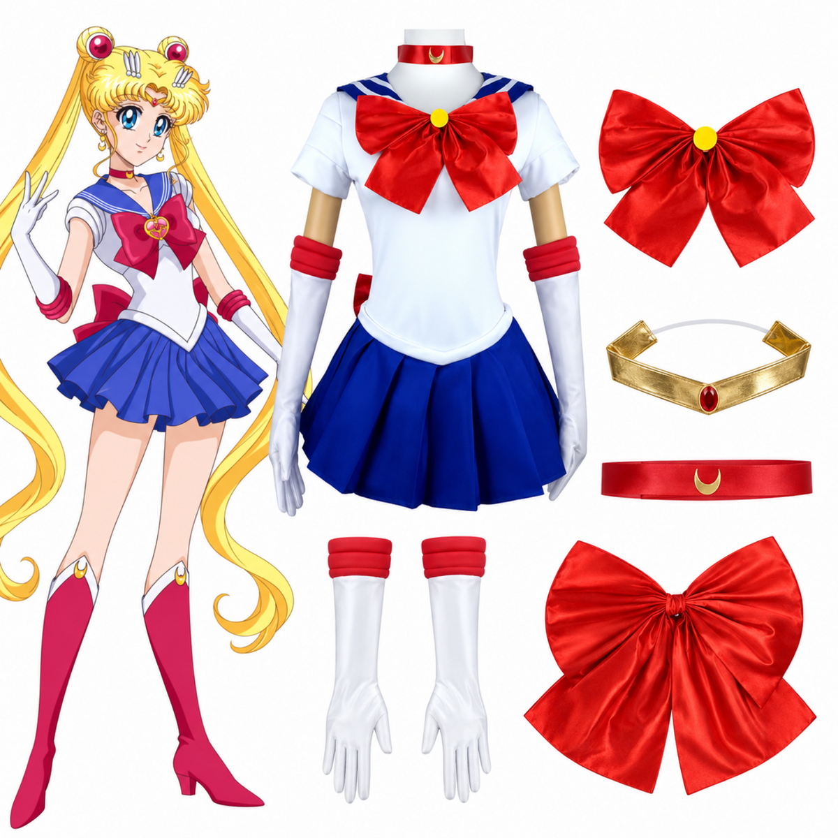 costume cosplay sacadranca sailor moon