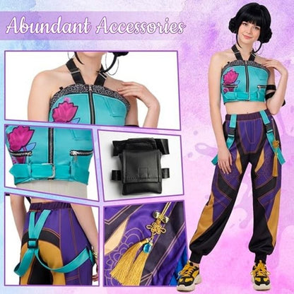 sacadranca costume cosplay kpop demon hunters huntrix zoey