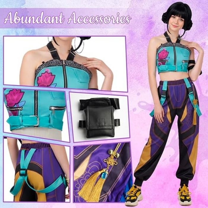 sacadranca costume cosplay kpop demon hunters huntrix zoey