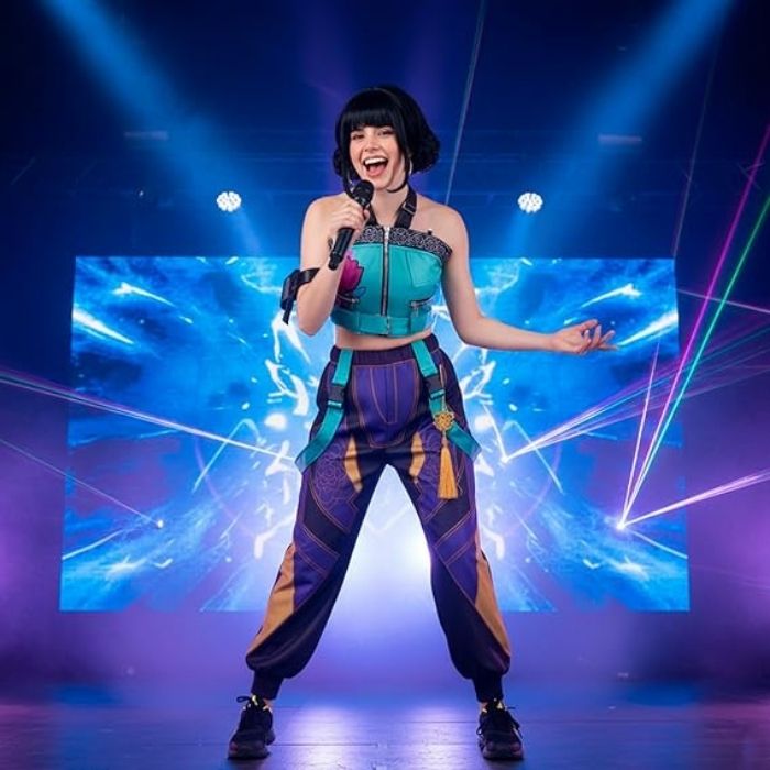 sacadranca costume cosplay kpop demon hunters huntrix zoey