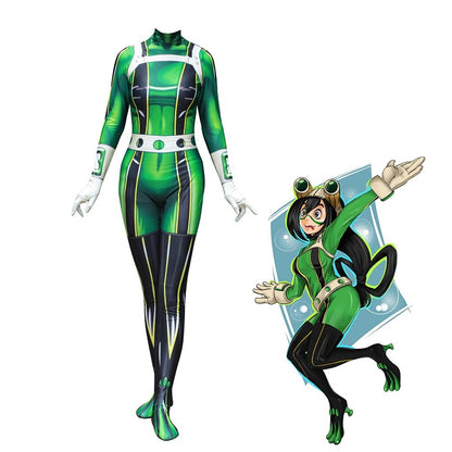 costumi cosplay sacadranca my hero cademia asui tsuyu