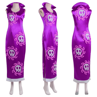 COSTUMI COSPLAY SACADRANCA ONE PIECE BOA HANCOCK MARINEFORD