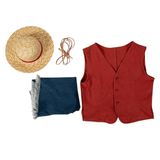 costumi cosplay sacadranca one piece live action luffy - accessori