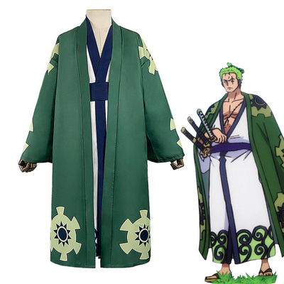 costumi cosplauy sacadranca one piece zoro wano kuni