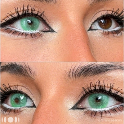 lenti colorate effetto naturale sacadranca angel green