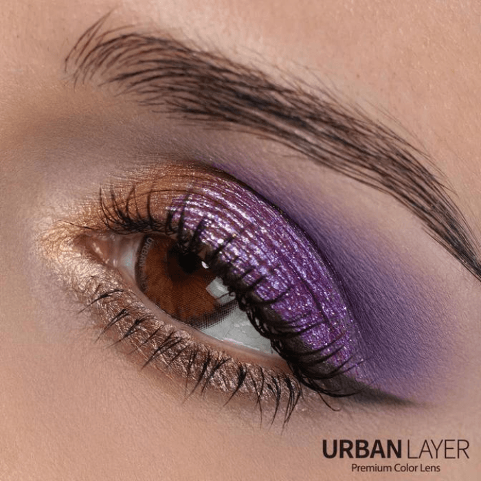 lenti colorate effetto naturale sacadranca urban layer cleopatra hazel - makeup