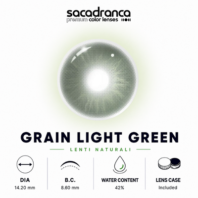 lenti colorate effetto naturale sacadranca grain light green