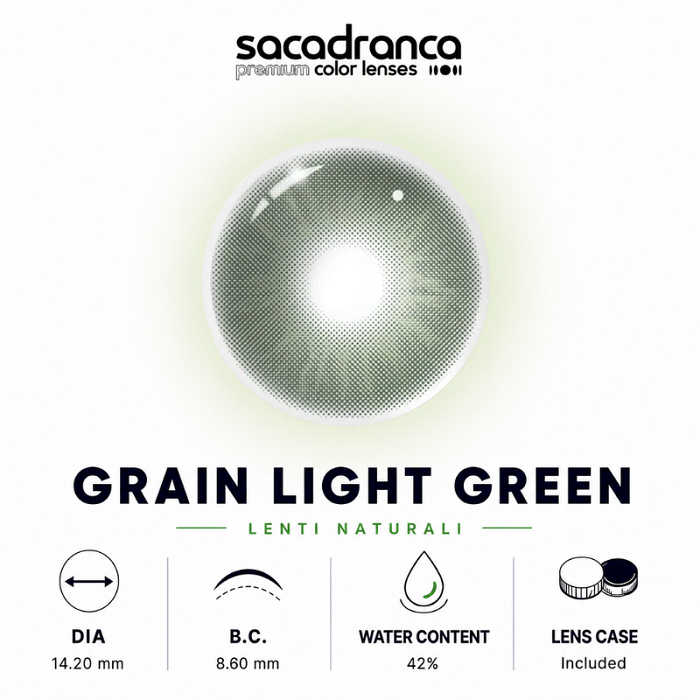 lenti colorate effetto naturale sacadranca grain light green