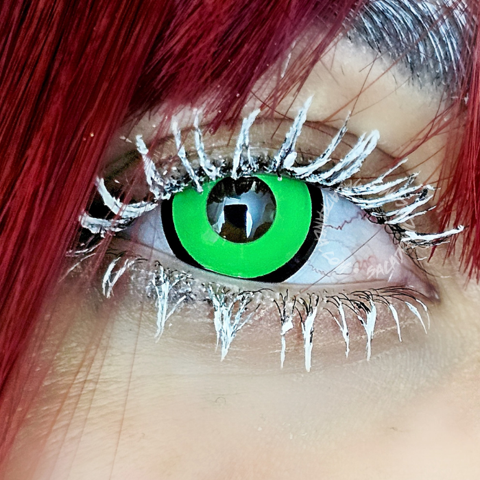 lenti cosplay crazy lens sacadranca black green - copertina