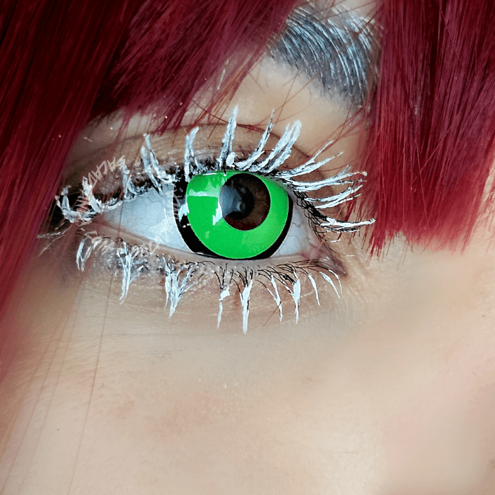 lenti cosplay crazy lens sacadranca black green - occhio