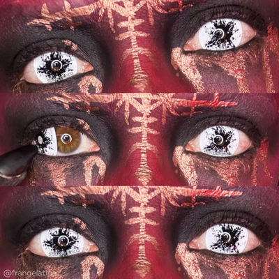 lenti cosplay crazy lens sacadranca urban layer black splash 17 mm