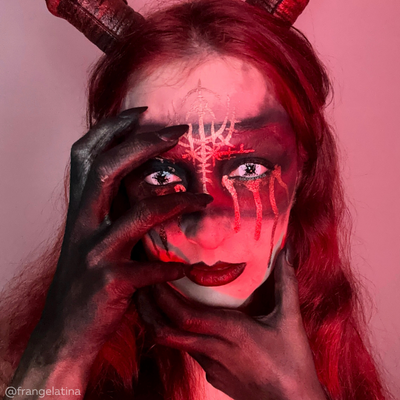 lenti cosplay crazy lens sacadranca urban layer black splash 17 mm