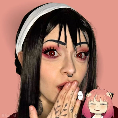 lenti cosplay crazy lens sacadranca candy red