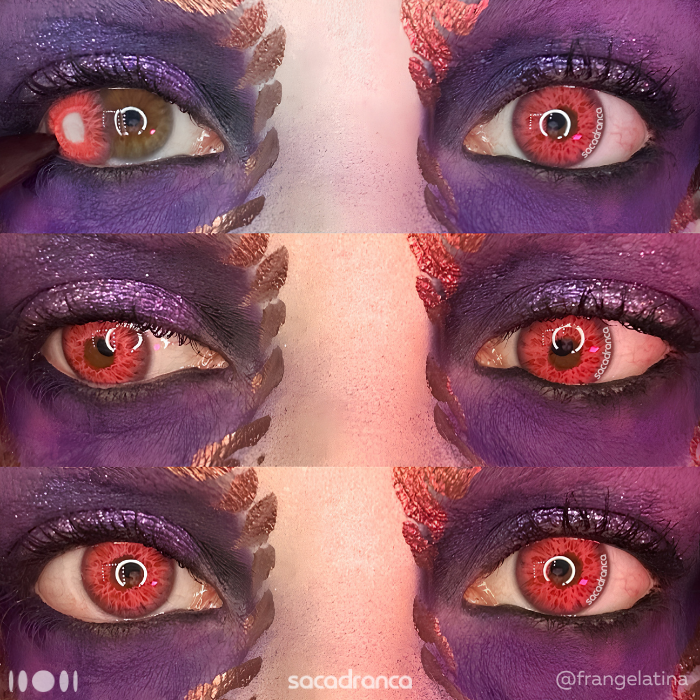 lenti cosplay crazy lens sacadranca diamond red