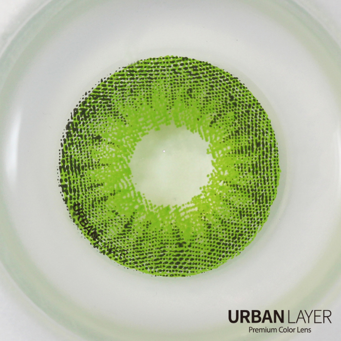 lenti cosplay crazy lens sacadranca urban layer green devil 17 mm