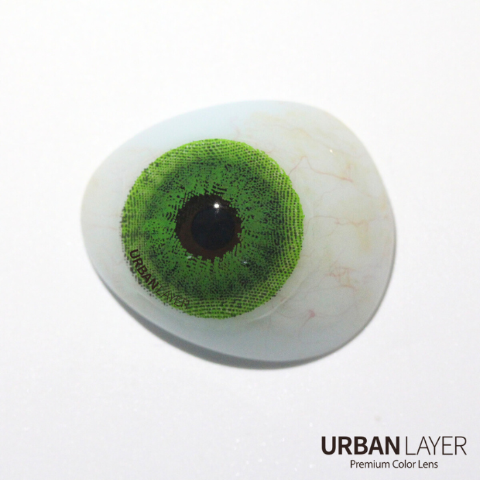 lenti cosplay crazy lens sacadranca urban layer green devil 17 mm
