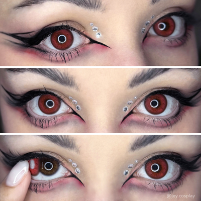 lenti cosplay crazy lens sacadranca oni red