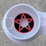 lenti cosplay crazy lens sacadranca red pentagram - texture